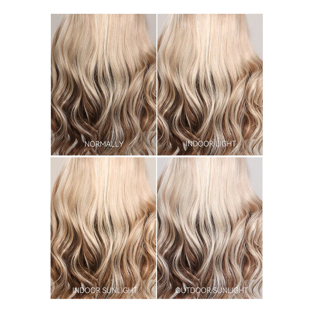 Champagne Brown Ombre Lace Wig – 13x6 Glueless Loose Body Wave, Vietnamese Human Hair, Pre-Styled & Beginner-Friendly