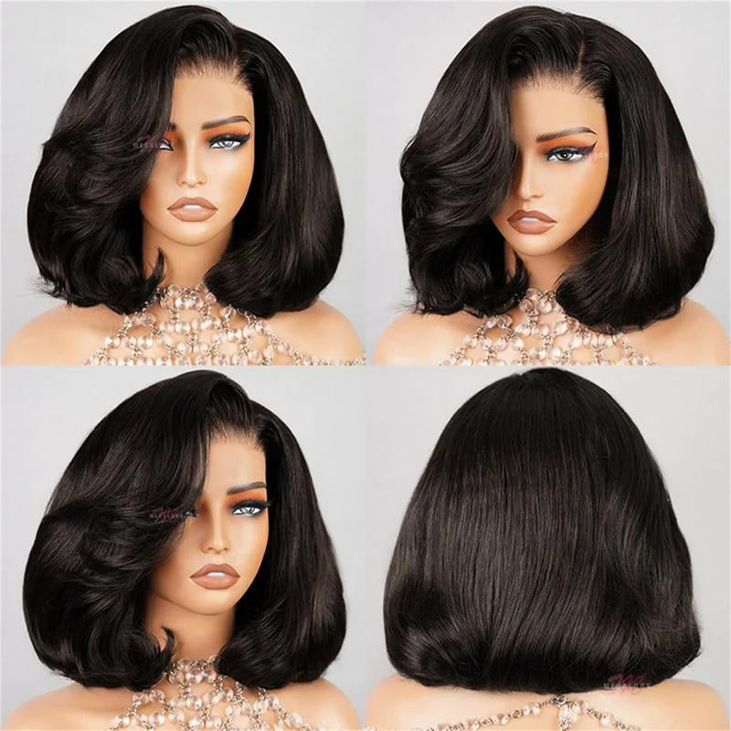 Pre-Cut Lace Wear Go Casual Bob Wig Minimalist 6X5 Lace Wigs Dome Cap Glueless with Natural Hairline Wig