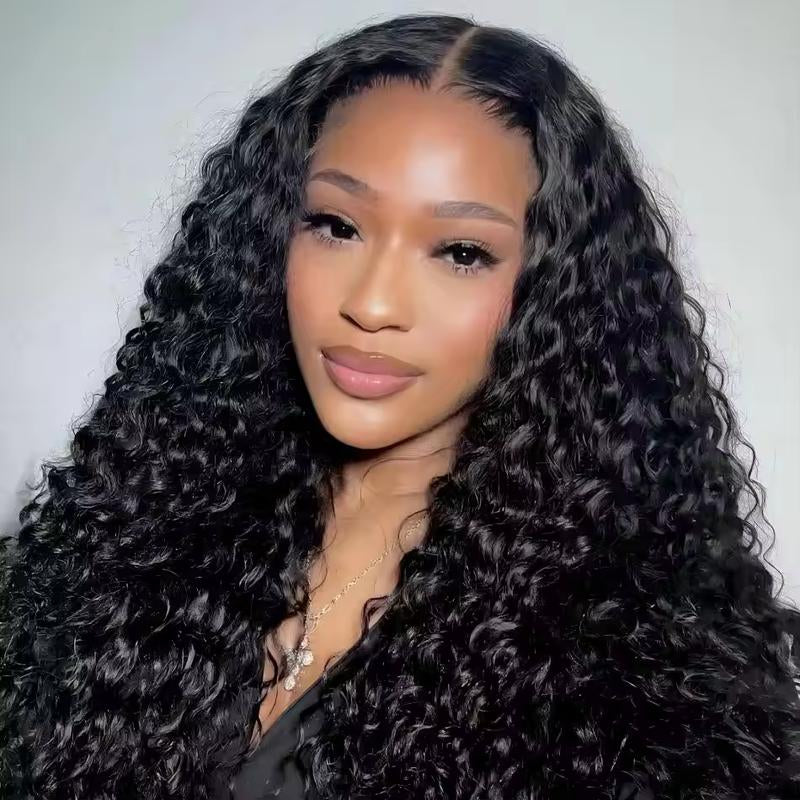 6x5 Glueless Lace Closure Wig – Water Wave, Vietnamese Human Hair, Pre-Bleached Tiny Knots, Natural/Highlight Color, Beginner-Friendly