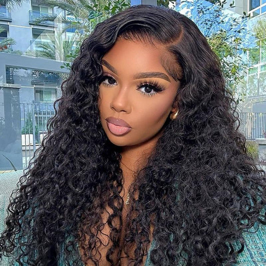 6x5 Glueless Lace Closure Wig – Water Wave, Vietnamese Human Hair, Pre-Bleached Tiny Knots, Natural/Highlight Color, Beginner-Friendly