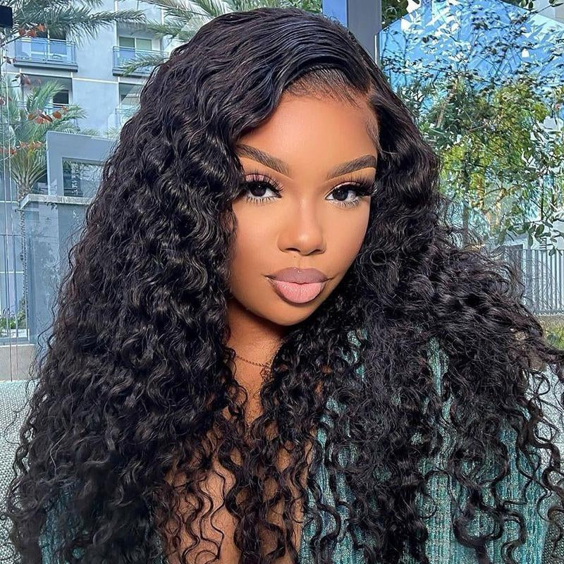 6x5 Glueless Lace Closure Wig – Water Wave, Vietnamese Human Hair, Pre-Bleached Tiny Knots, Natural/Highlight Color, Beginner-Friendly