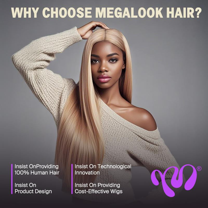 Milk Tea, Flaxen Brown & Cozy Blonde Lace Wig – 13x4 Transparent Lace Front & 6x5 Glueless Closure, Silky Straight Vietnamese Human Hair, 180% Density, Natural Hairline