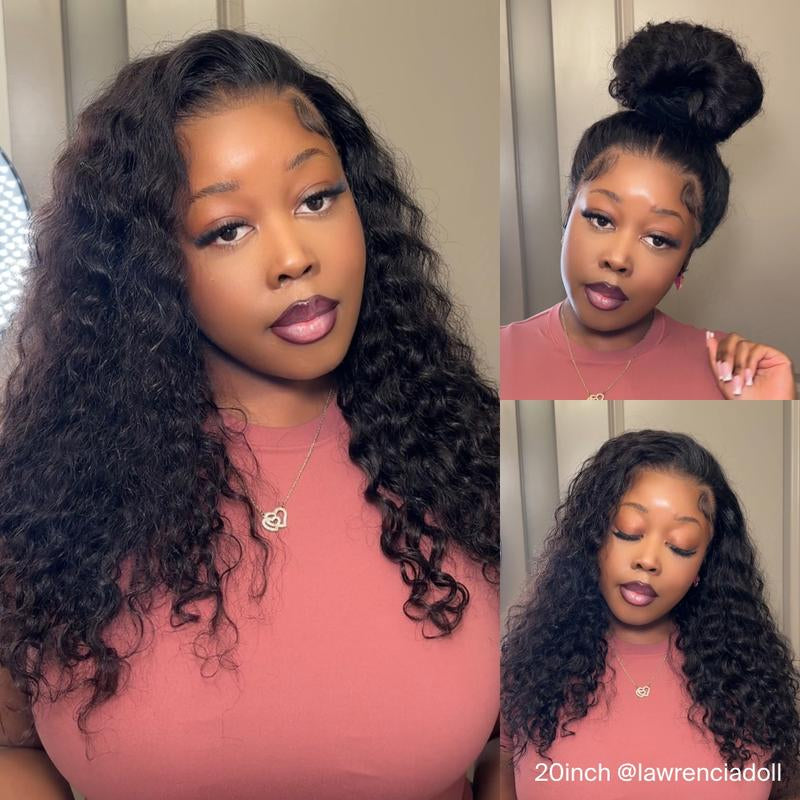 13x6 Glueless Lace Frontal Wig – Deep Curly Vietnamese Human Hair, Pre-Plucked Tiny Knots, HD Skin-Melt Lace with Drawstring