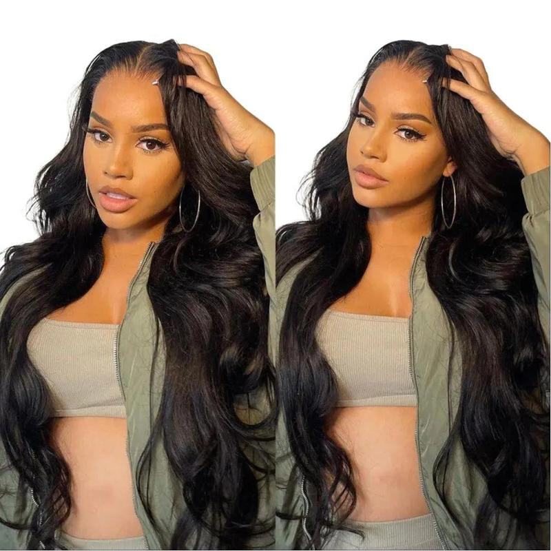 13x6 Glueless Lace Frontal Wig – Unprocessed Body Wave, Pre-Plucked, Baby Hair, 180% Density, Beginner-Friendly
