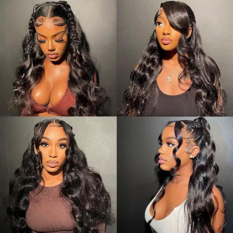 13x6 Glueless Lace Frontal Wig – Unprocessed Body Wave, Pre-Plucked, Baby Hair, 180% Density, Beginner-Friendly