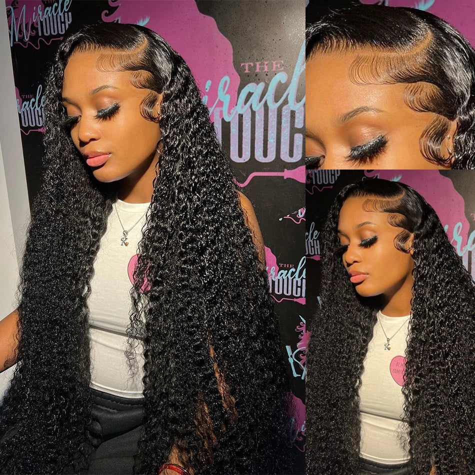40 Inch Human Hair 13X4 Deep Wave Frontal Wig 13X6 Curly Hd Lace Front Wigs Brazilian Water Wave 5x5 Hd Lace Closure Wig