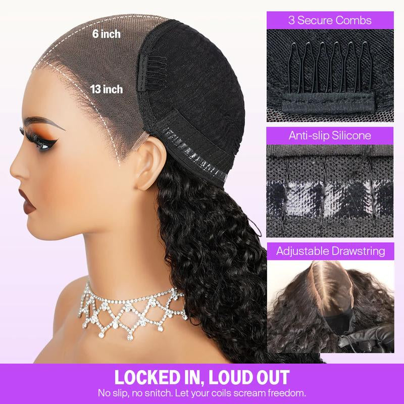 13x6 Glueless Lace Frontal Wig – Unprocessed Body Wave, Pre-Plucked, Baby Hair, 180% Density, Beginner-Friendly