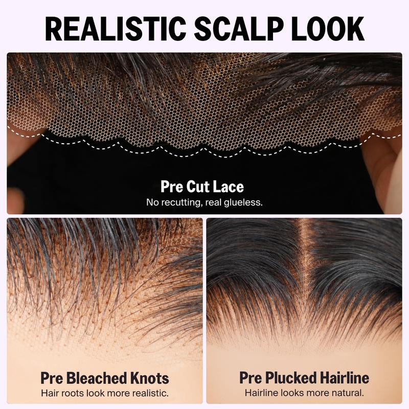 Wear & Go Glueless Wig – Pre-Cut 6x5 HD Lace, Straight Vietnamese Human Hair, Bleached Tiny Knots, Beginner-Friendly