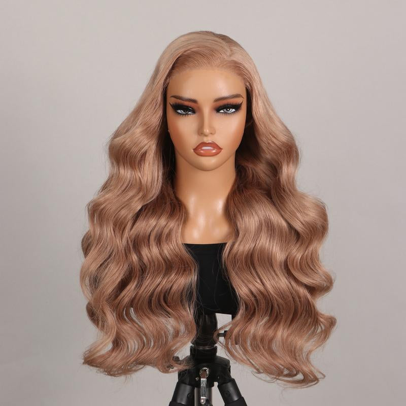 Milk Tea, Flaxen Brown & Cozy Blonde Lace Wig – 13x4 Transparent Lace Front & 6x5 Glueless Closure, Silky Straight Vietnamese Human Hair, 180% Density, Natural Hairline